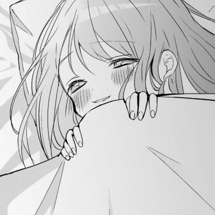 |黑白风旧漫动漫女生头像