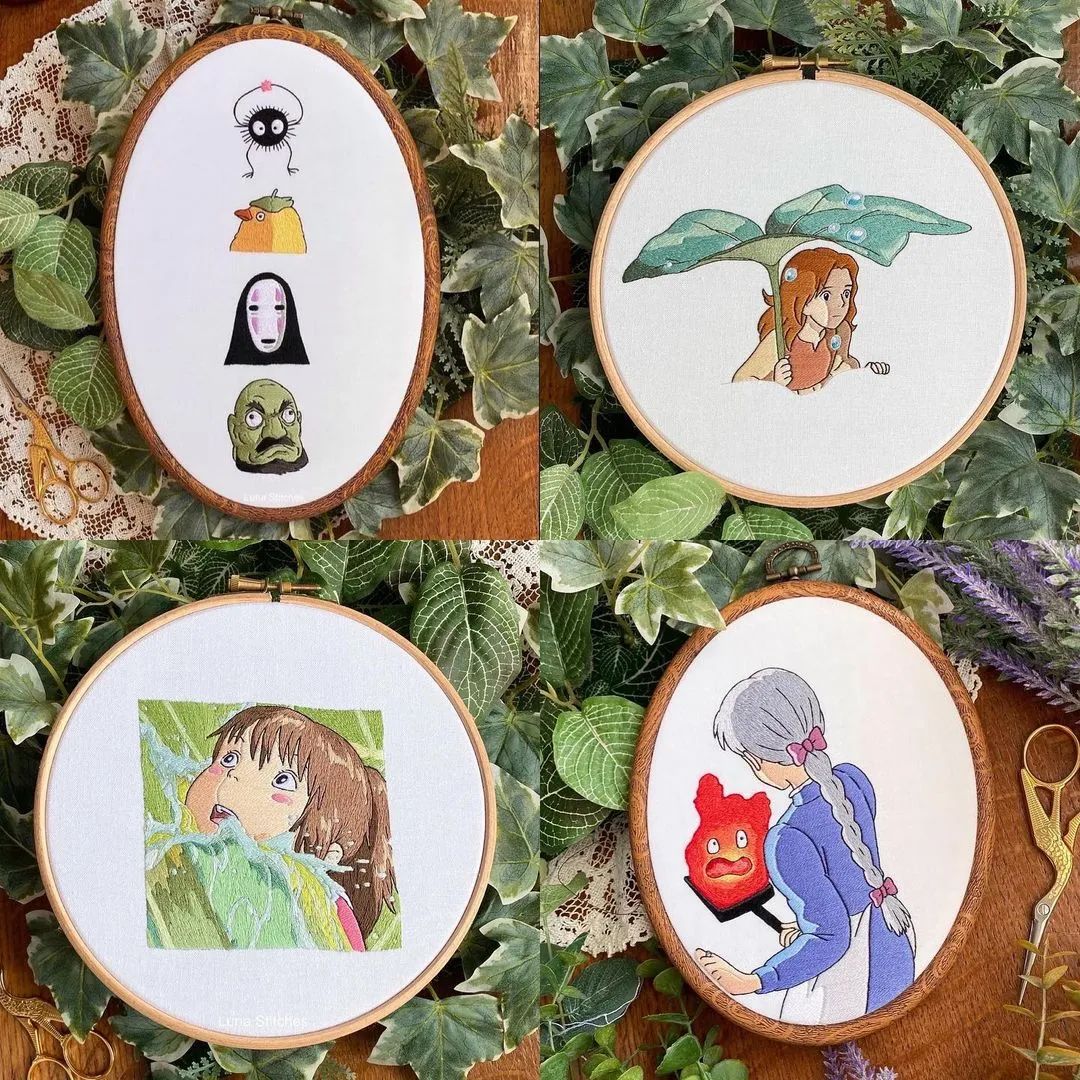 宫崎骏|宫崎骏动画迷大爱的刺绣作品