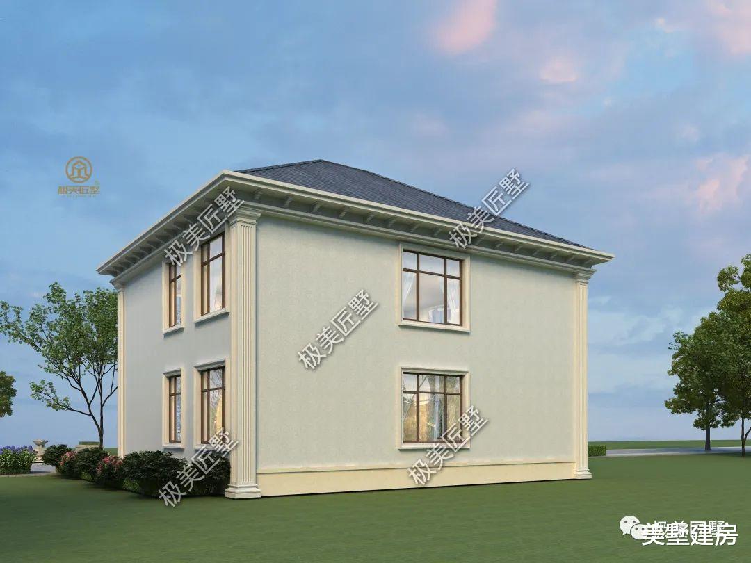 13米x11米尺寸两层大户型的别墅，六卧双厅一厨