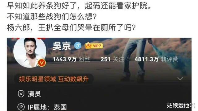 吴京|吴京被定位在泰国引争议后，IP已不再显示，所有名人大V默契屏蔽