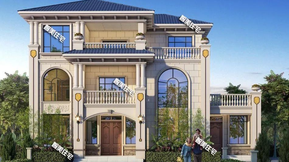 带堂屋和附属房设计，这栋房子好漂亮，很多网友都表示想建