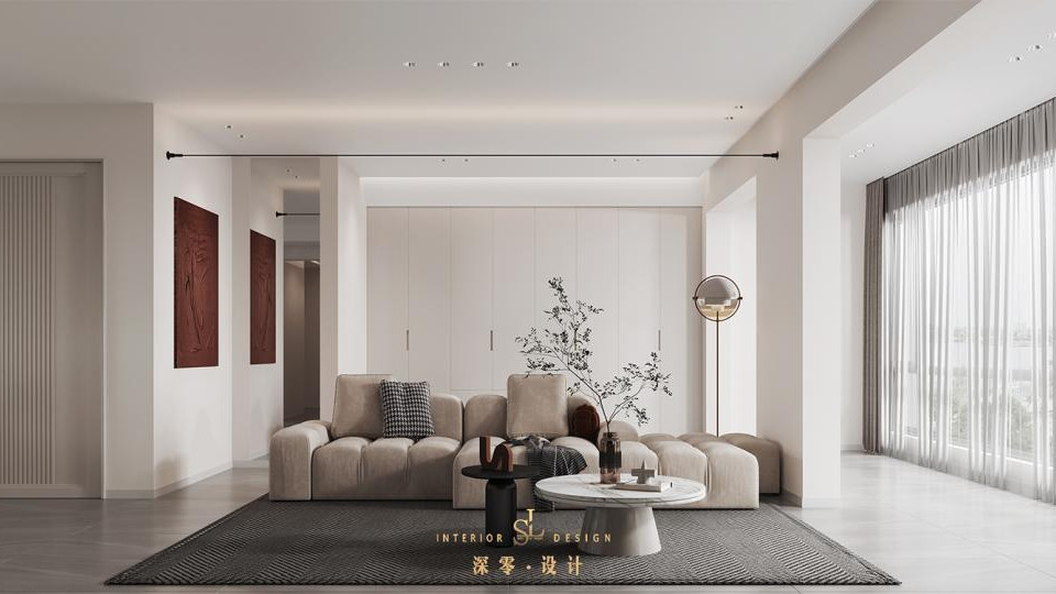 一家三口 143㎡简约风，适当留白也能让家变得这么淡雅，高级感满满