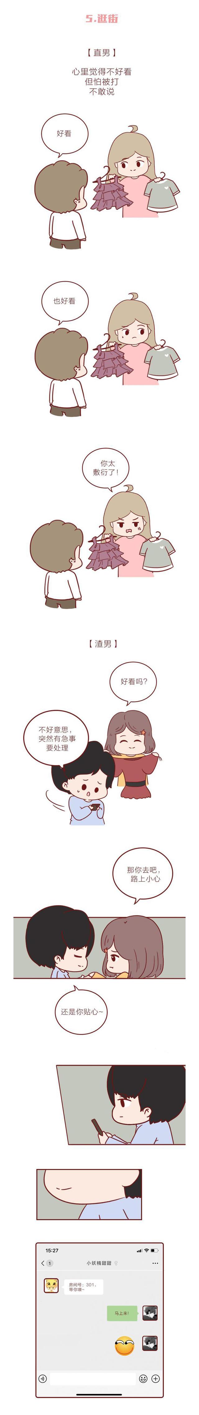 直男|直男vs渣男戀愛對照手冊，你最不能接受哪一種行為？