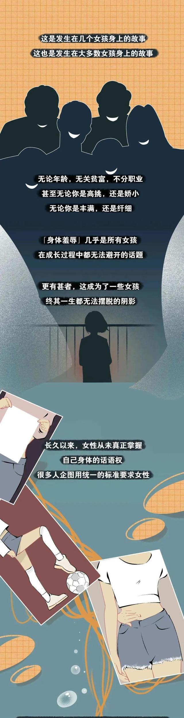 女孩|“男人婆”,“奶牛”这些身体语言羞辱,影响了多少女孩(漫画)