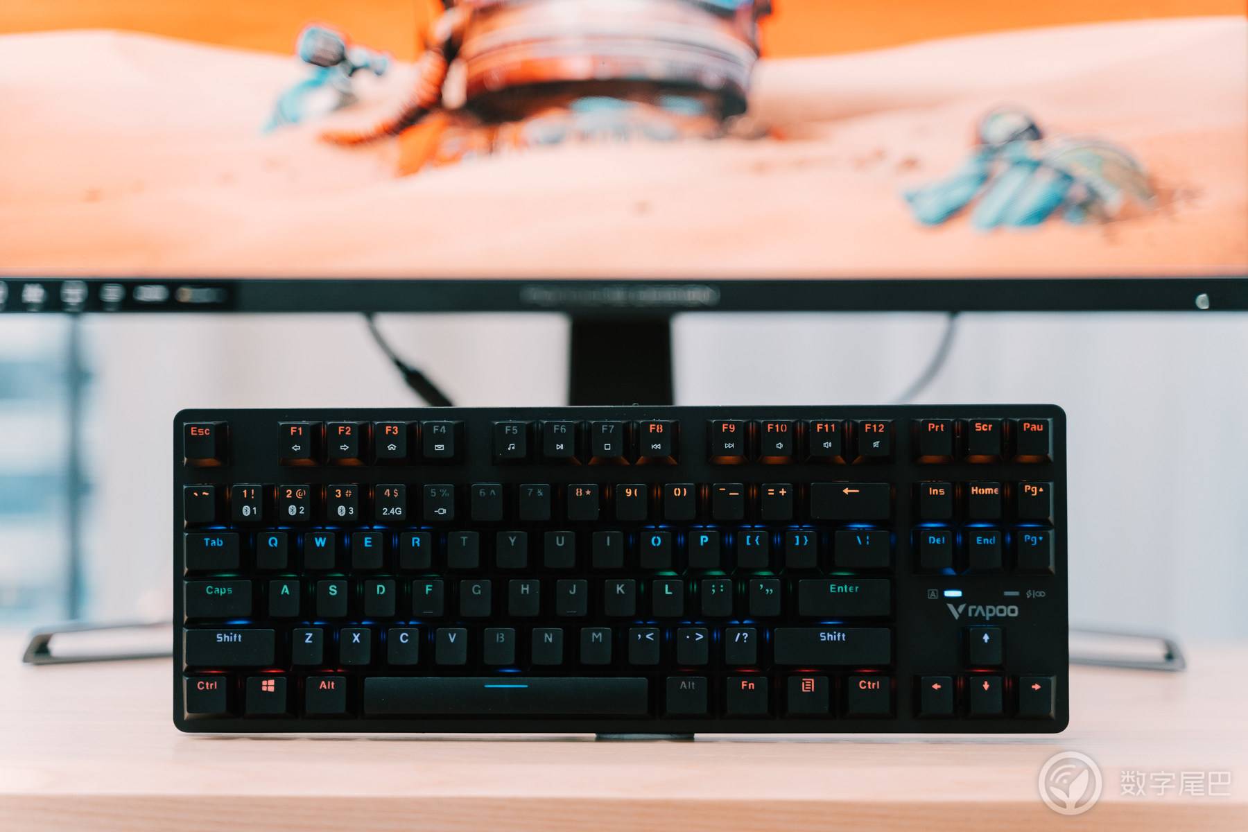 雷柏|实用主义的高性价比无线机械键盘：雷柏 V500PRO-87