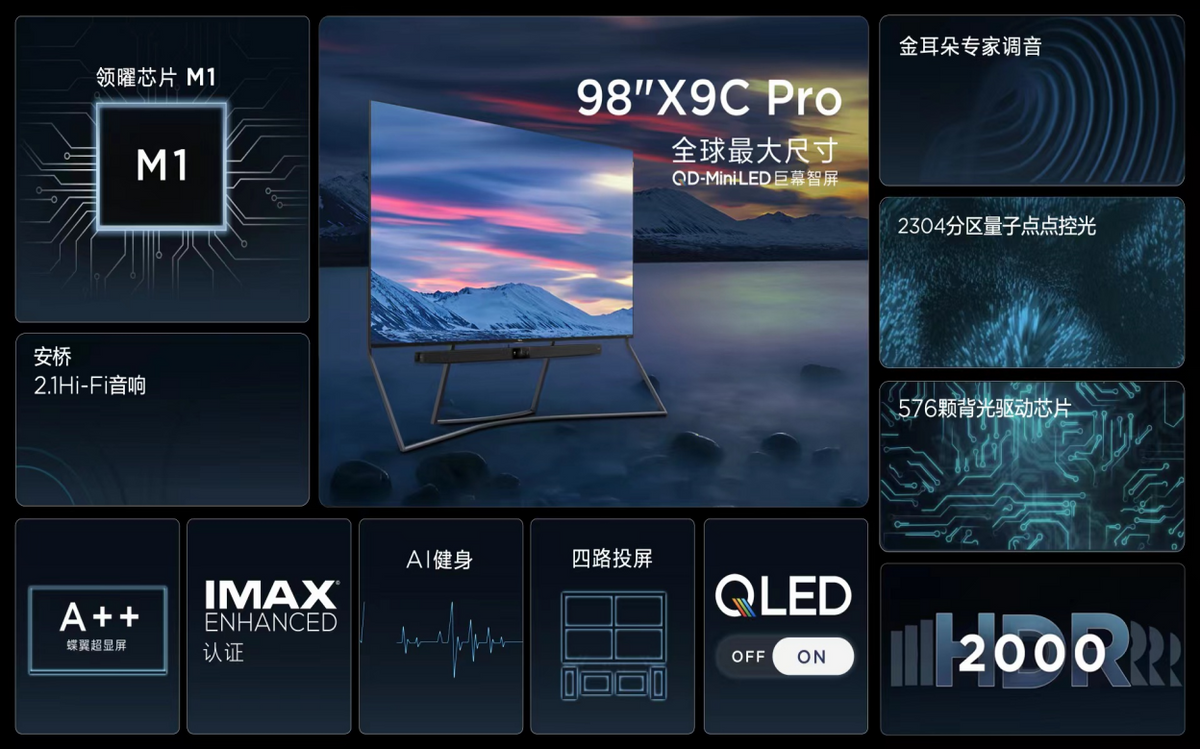 |还不知道怎么准备父亲节礼物的，不妨看看这台98寸巨幕电视