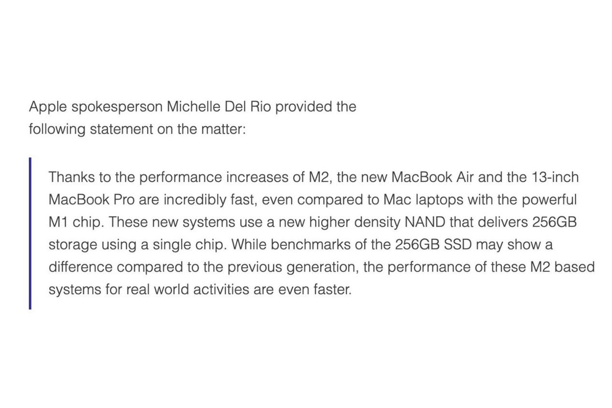 苹果|苹果新笔记本SSD性能减半？低配版确实如此，官方回应已经做优化
