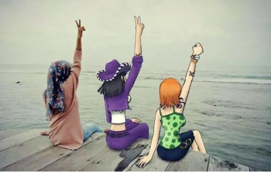 二次元|艺术家打破次元壁,让二次元来到现代生活,网友:被可爱到了