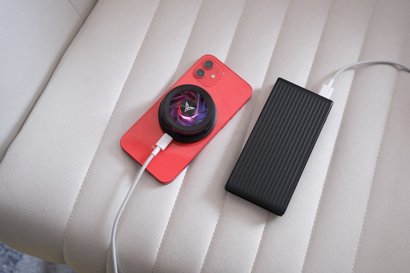 华为|超频制冷，温度骤降22℃，飞智手机散热器B5系列