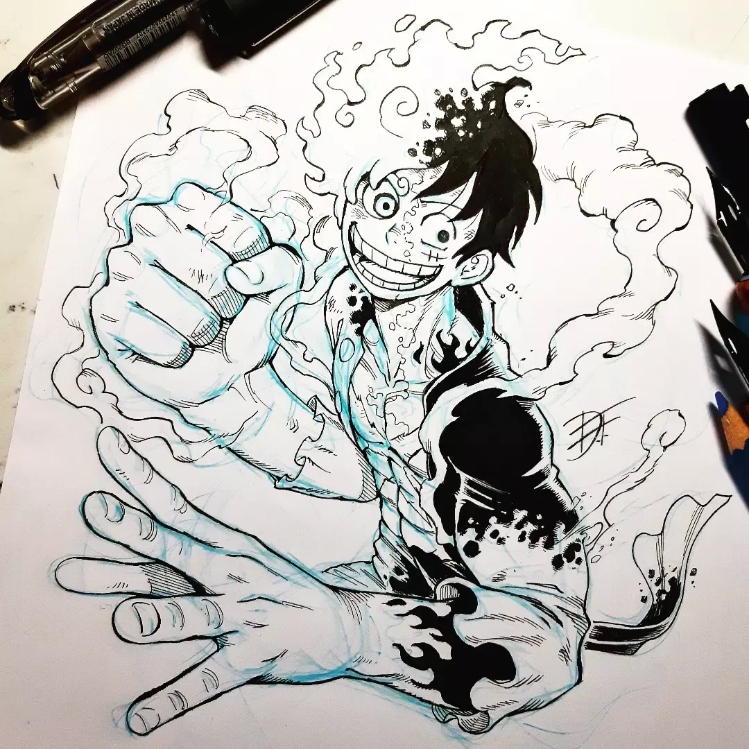 |海贼王:完虐凯多,锤哭赤犬,吓坏黑胡子,路飞在他的笔下超神了