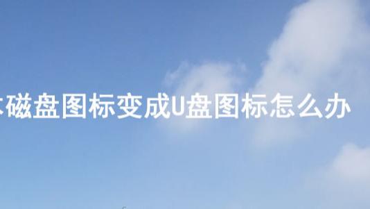 高通骁龙|笔记本磁盘图标变成U盘图标怎么办