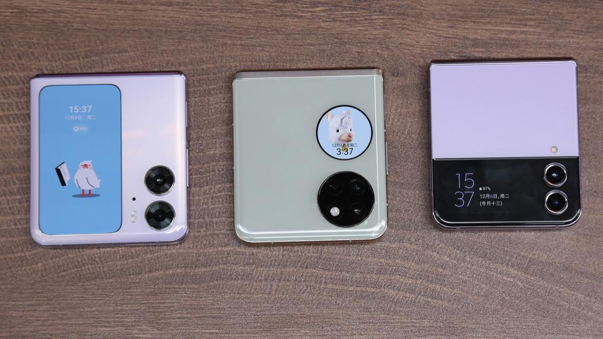 OPPO Find N2 Flip、华为Pocket S、三星Z Flip 4三款小折叠屏手机对比评测，哪一款更具竞争力？