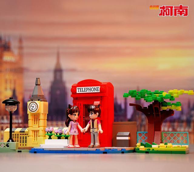 名偵探柯南|名偵探柯南keeppley聯名積木，還原新蘭告白，黑衣組織對決名場面