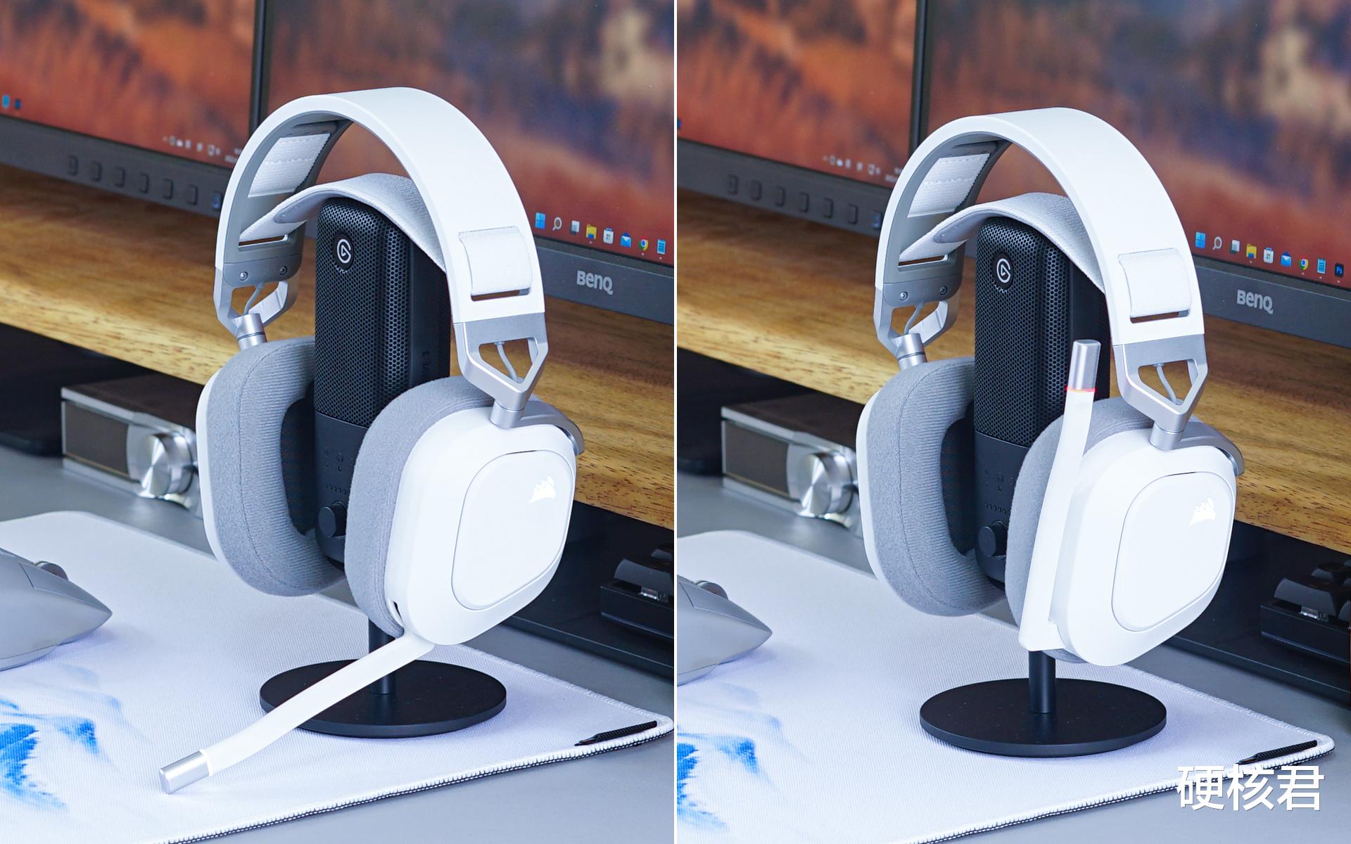 耳机|享受电竞音效的沉浸盛宴！美商海盗船HS80白色版耳机体验！