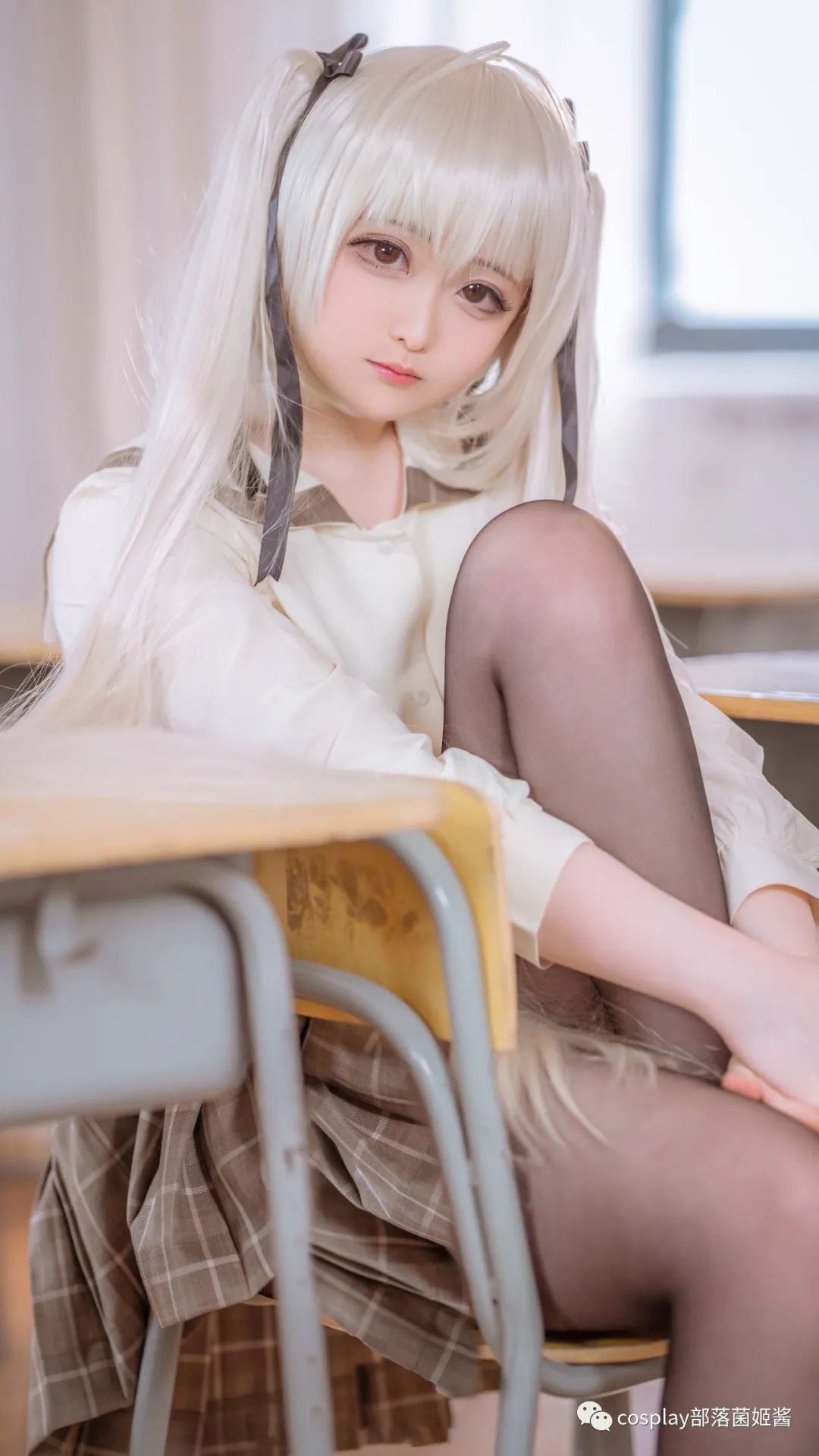 |cos：雙馬尾乖巧穹妹cos正片@小夜子