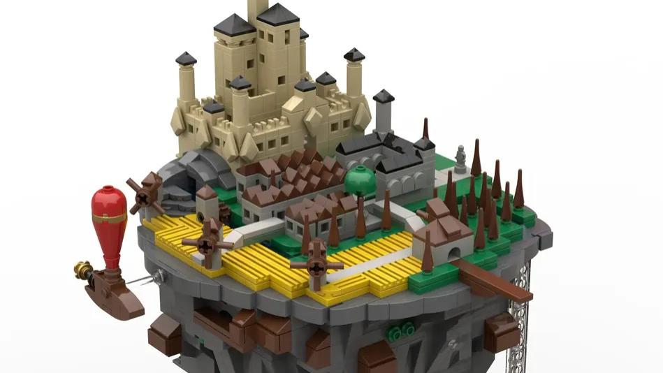 旅游业|浮在空中的世外桃源——LEGO IDEAS搭出的悬浮小城