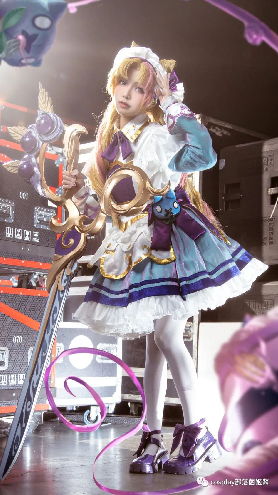 |cos:?英雄联盟格温cos正片@壮汉七煞