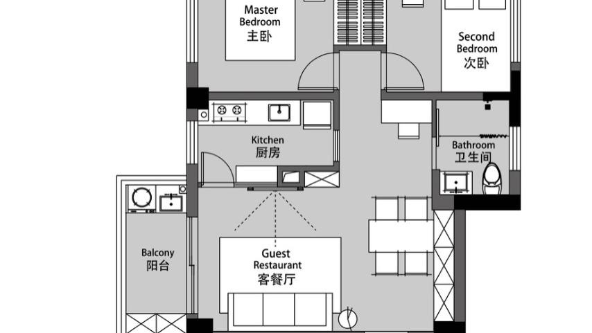 69㎡简约风两居室设计，空间利用最大化，原来小户型也可以这么美