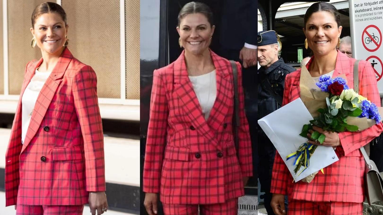 瑞典公主的彩色套装真时髦，继英女王之后，下一个被叫“彩虹女王”的会是她吗？