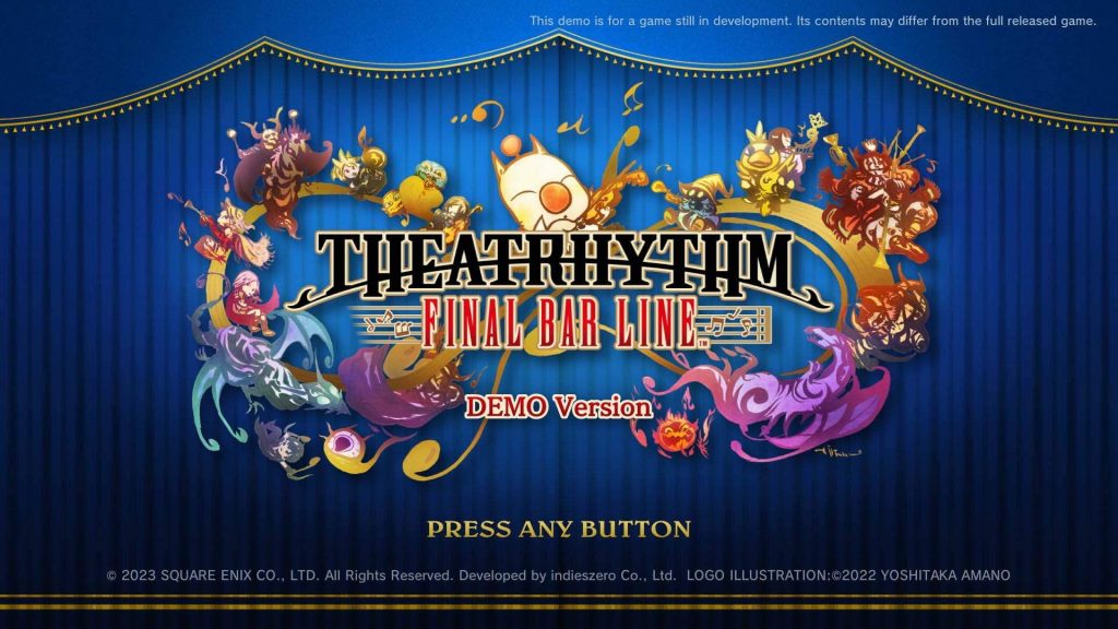 Square Enix宣布《THEATRHYTHM FINAL BAR LINE》试玩版将于明天上线