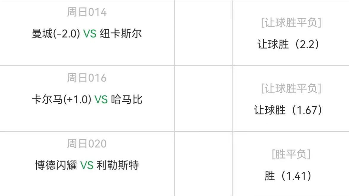 |5.8周日精选5场高赔比赛：弗拉门戈vs博塔弗戈+曼城vs纽卡斯尔