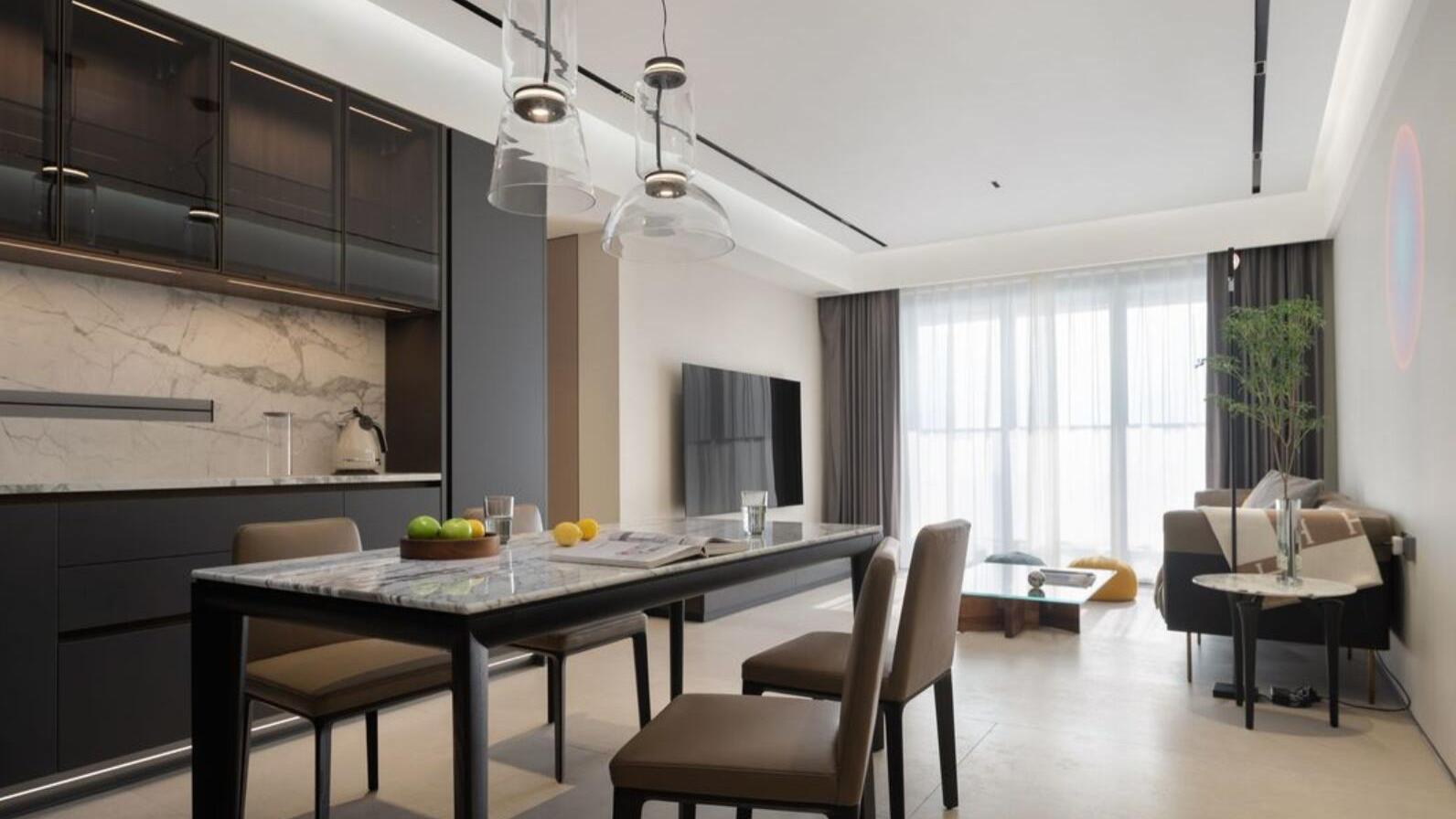 现代简约风不愧是主流风格！看了她122㎡新家，才知道有多美