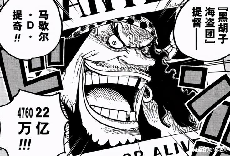 黑胡子|海贼王1047话,尾田说“能力”不是最重要的,黑胡子值22亿是对的