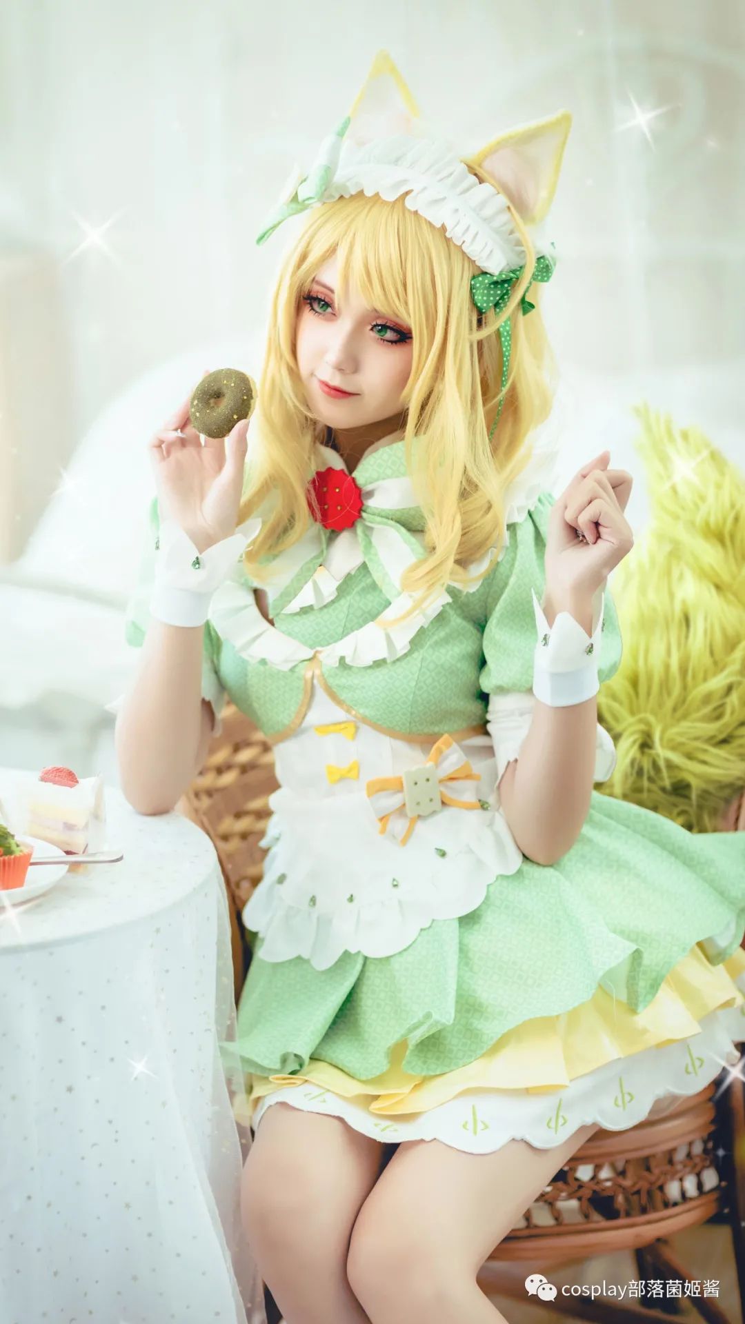 |cos：王者荣耀妲己抹茶甜心cos正片@秋楚楚