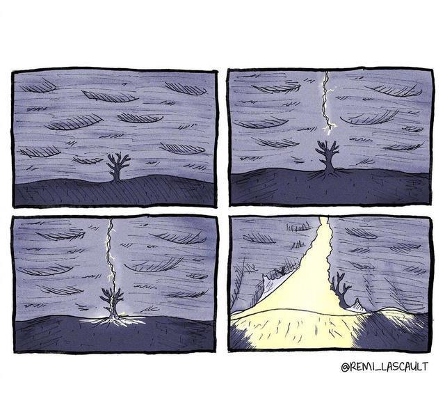 措手不及|笑点诡异的四格漫画,剧情反转措手不及