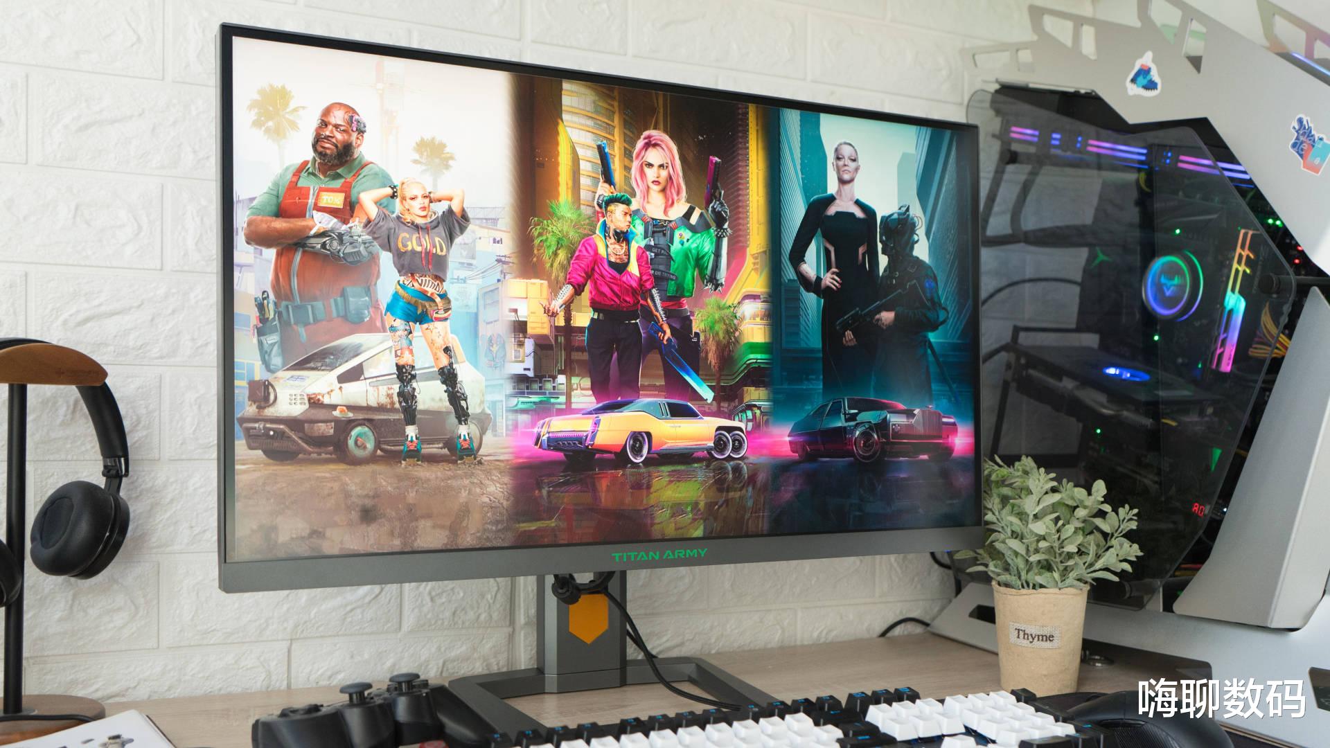 移动电源|MiniLED+165Hz刷新率，玩游戏更给力，泰坦军团电竞显示器真香