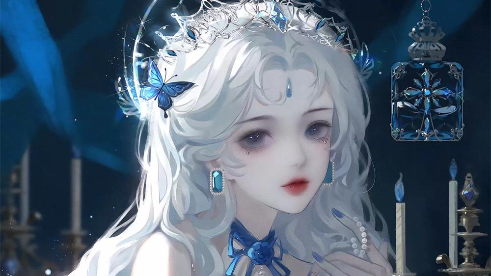 |唯美动漫女生头像|有些话只能说给自己听