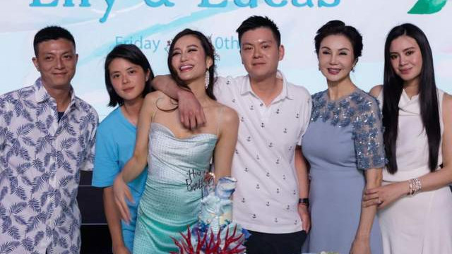 谢玲玲|谢玲玲为龙凤胎儿女庆生！前夫林建岳缺席，一家六口各有成就