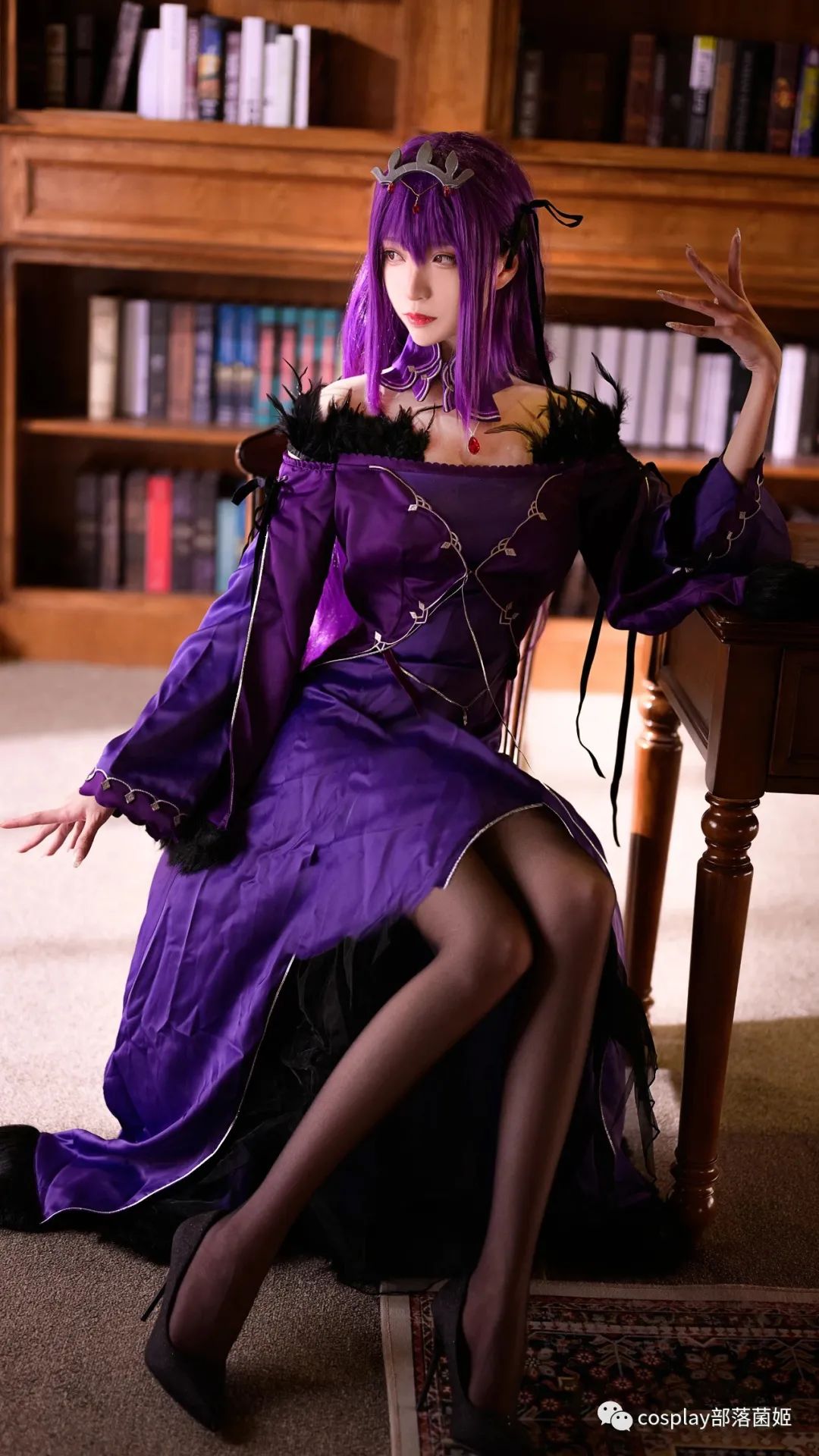 |cos:王者气质的斯卡哈cos正片@青青子,这大长腿谁能抗住