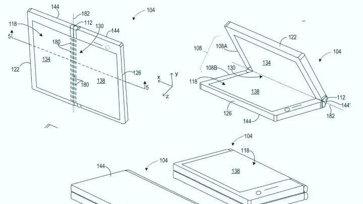 微软|微软提交了一份可折叠手机专利，单屏360度翻折你能想象吗