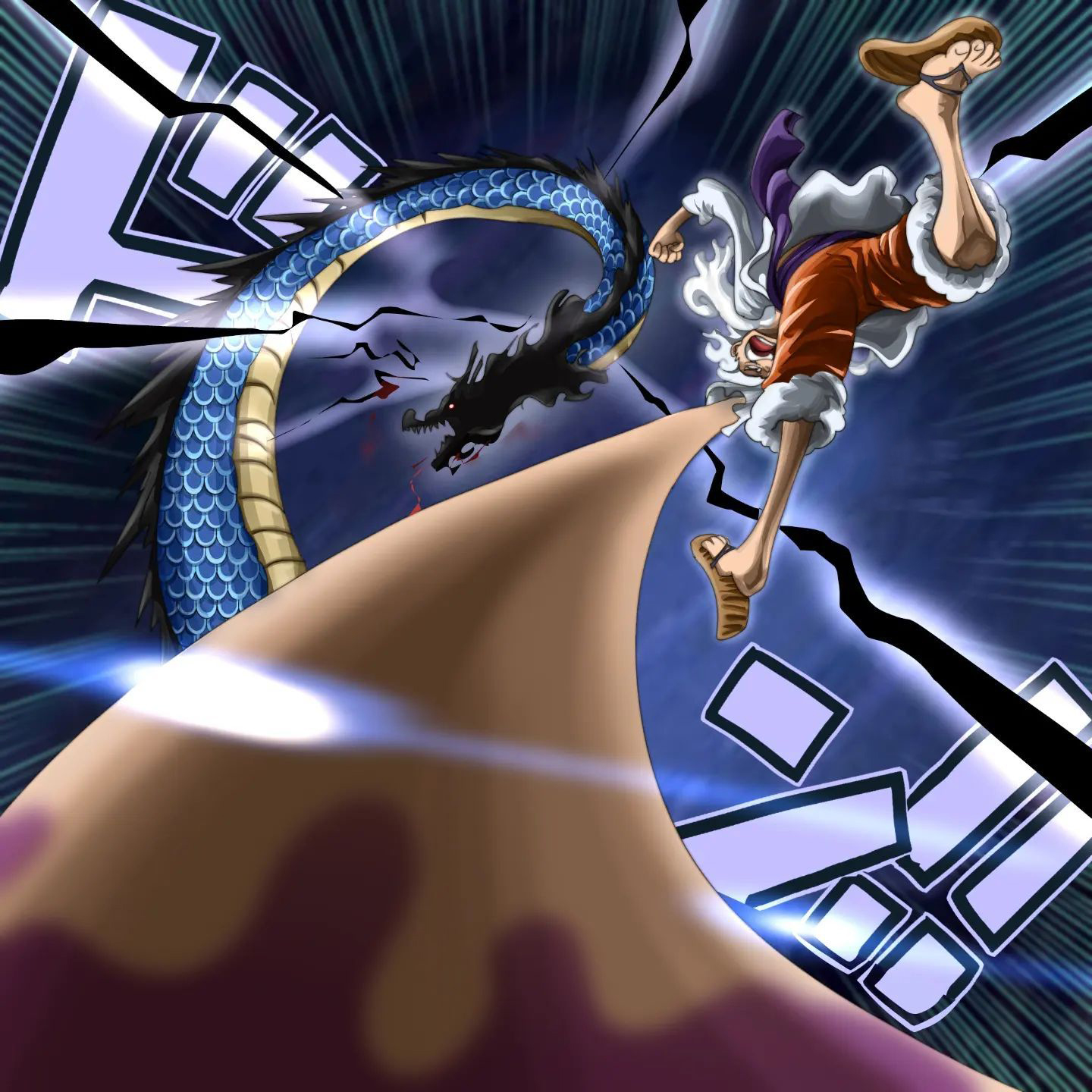 路飞|海贼王:你能接受凯多败北吗?虽然路飞强行开挂,但确实合乎情理