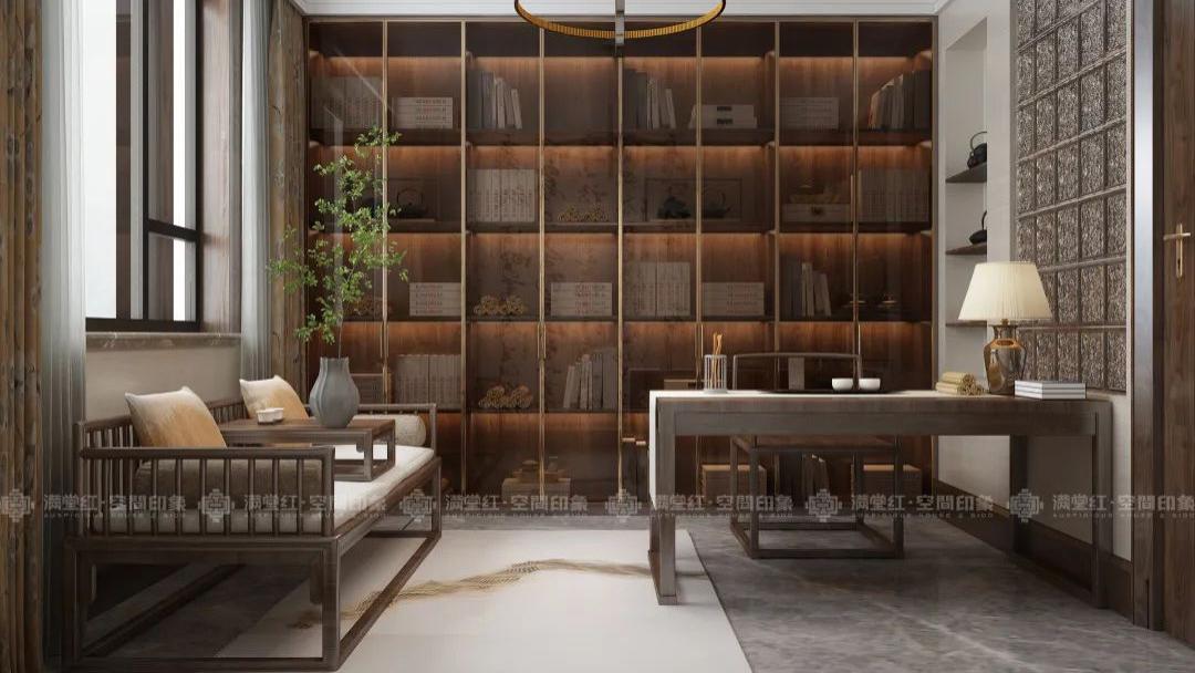 141㎡经典中式装修，雅舍悠然，散发着暖意舒心