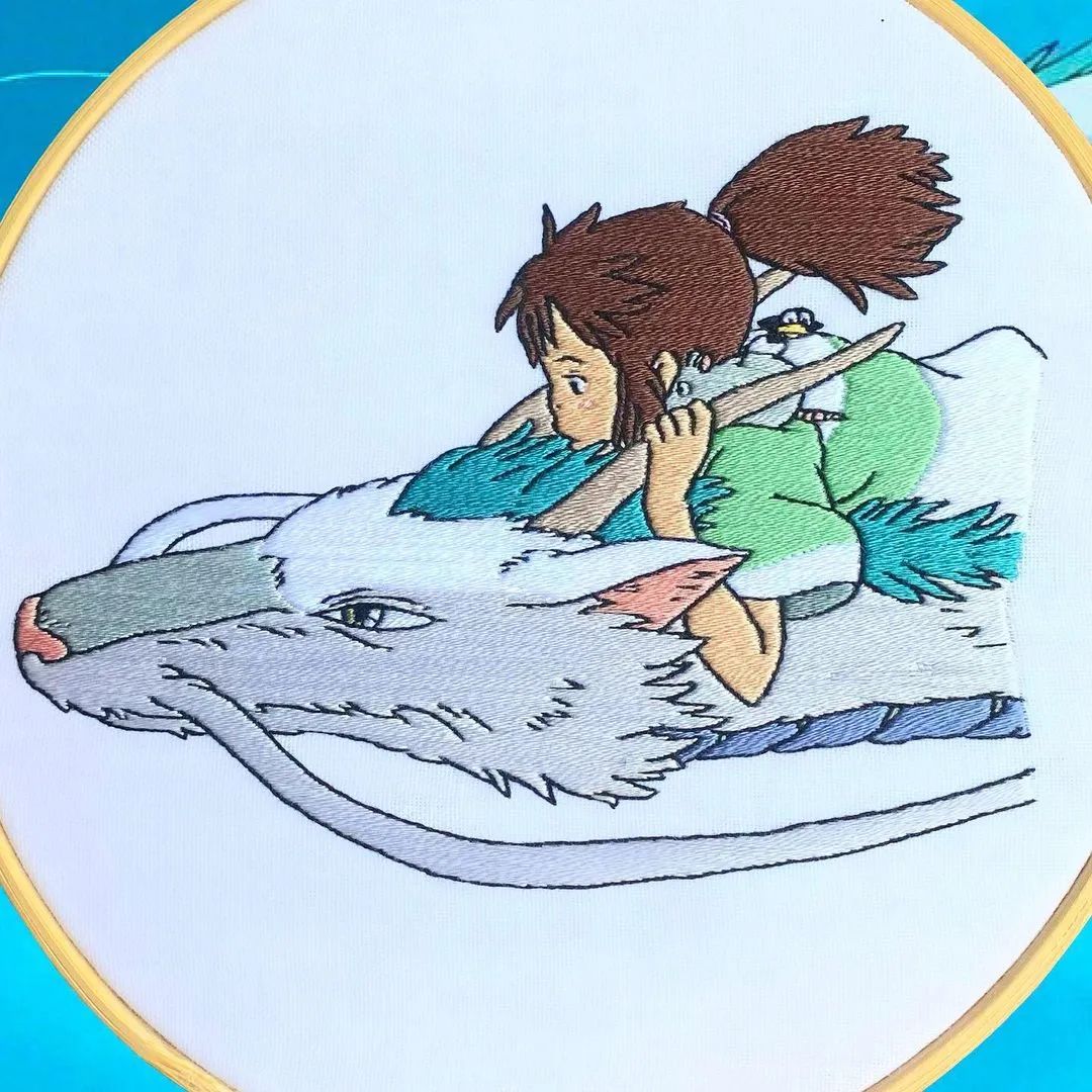 宫崎骏|宫崎骏动画迷大爱的刺绣作品