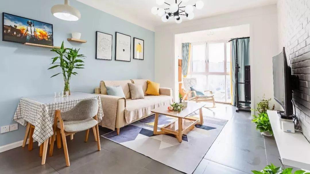 68平的北欧风小户型二居室，打造一个清新文艺的小窝