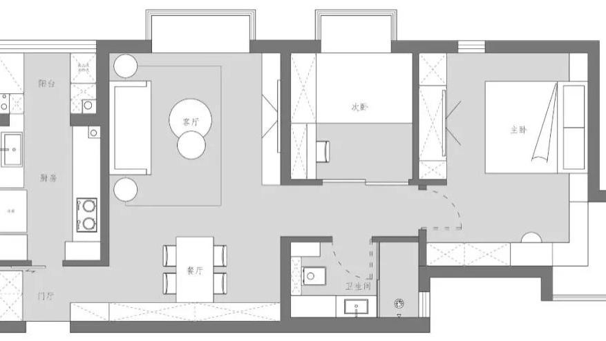 63㎡两人两喵一汪，清新干净基调，营造自然舒适生活氛围！