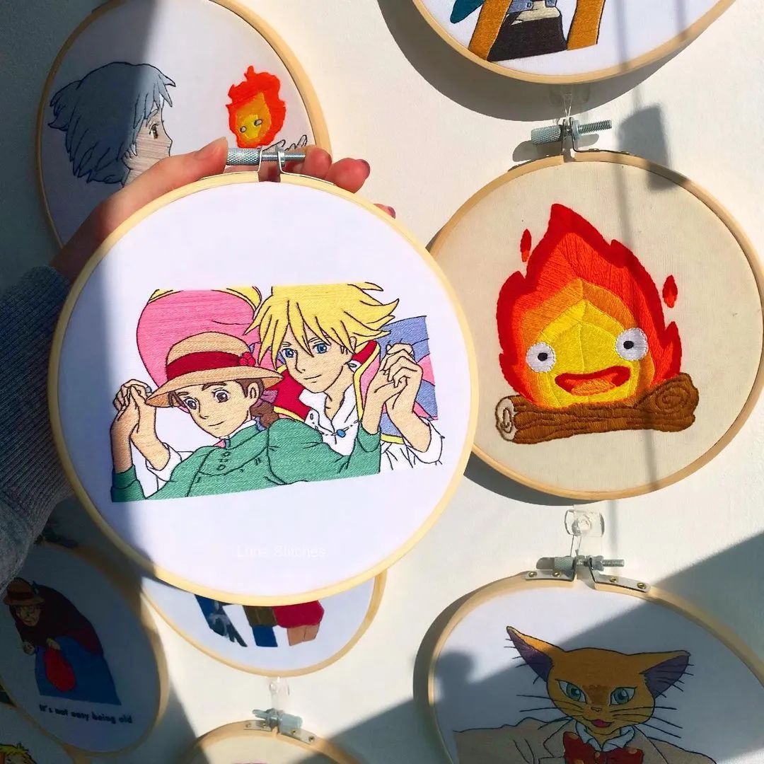 宫崎骏|宫崎骏动画迷大爱的刺绣作品