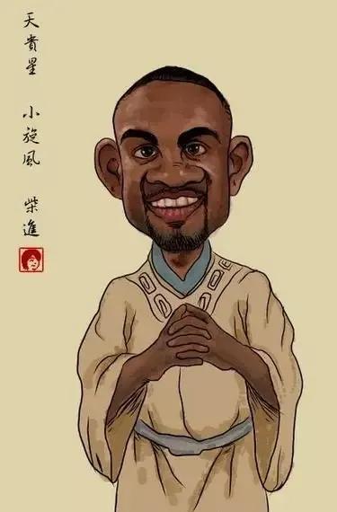 姚明|NBA球星水浒漫画版，姚明奥尼尔最好认，能认识二十位算我输