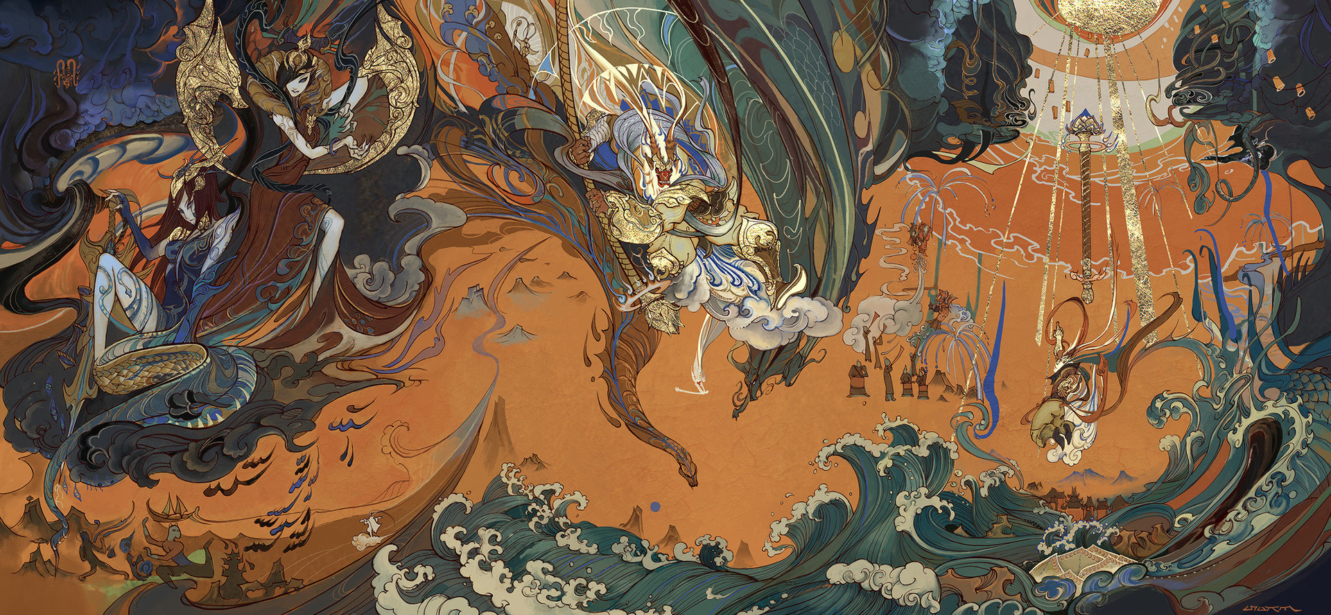 |極具沖擊力的CG概念人物插畫，畫面張力與故事氛圍都是不得了