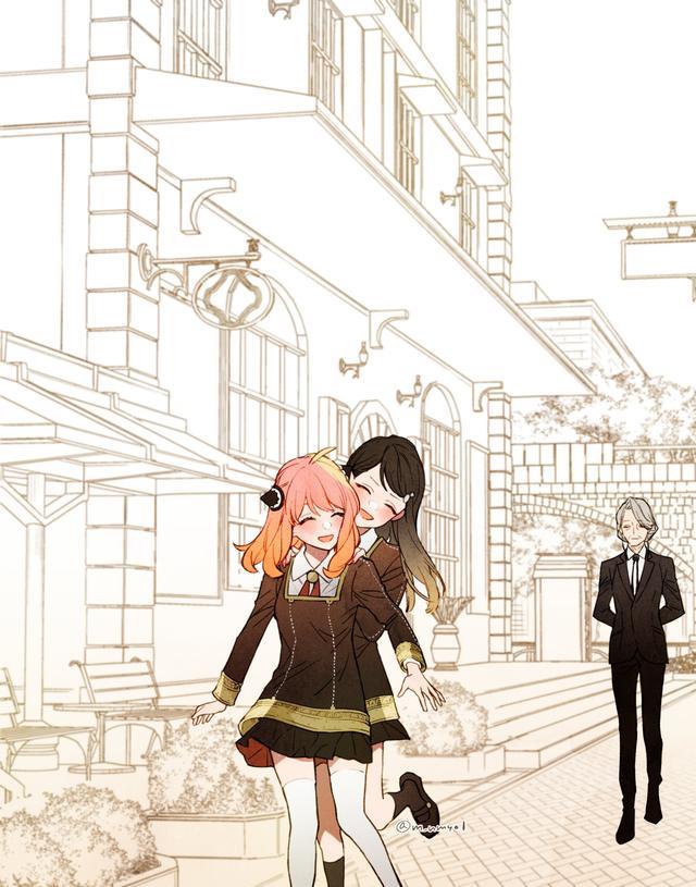 同人|间谍过家家：同人画师4张图补完阿尼亚的成长轨迹堪称完美结局