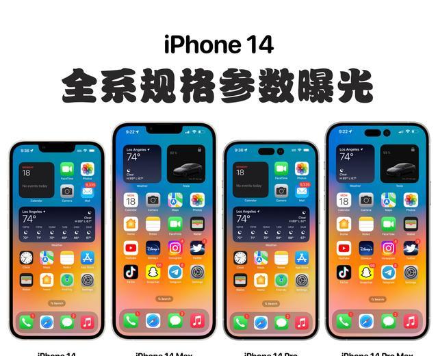 iPhone14|iPhone14全系规格曝光:升级6GB、A16,采用三星M12屏幕面板!