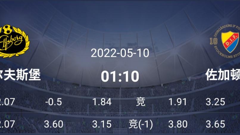 |5-9精选瑞超/意甲赛事推荐：埃尔夫斯堡胜球含金量极低？