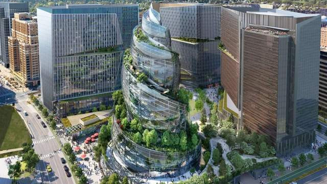 meta|螺旋形的亚马逊第二总部建设获批，形似便便表情符号