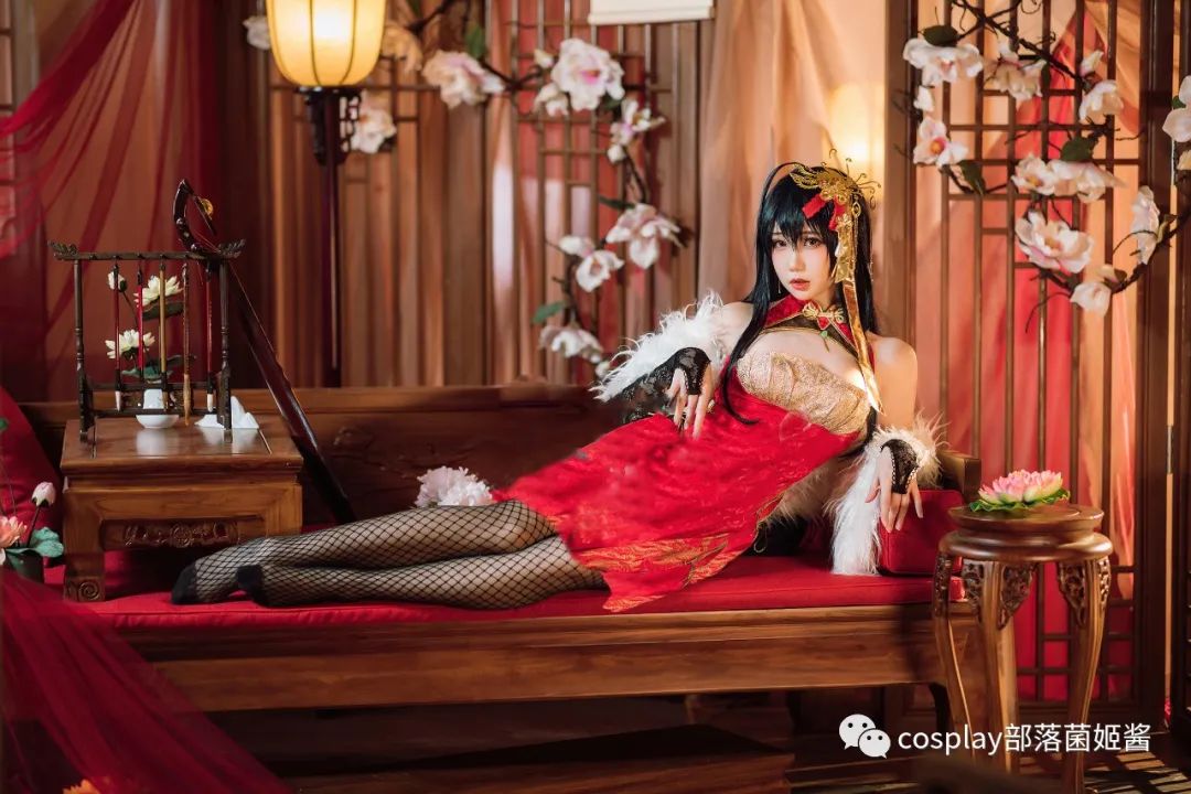 碧蓝航线|cos：碧蓝航线旗袍大凤棚景cos正片@焖焖碳