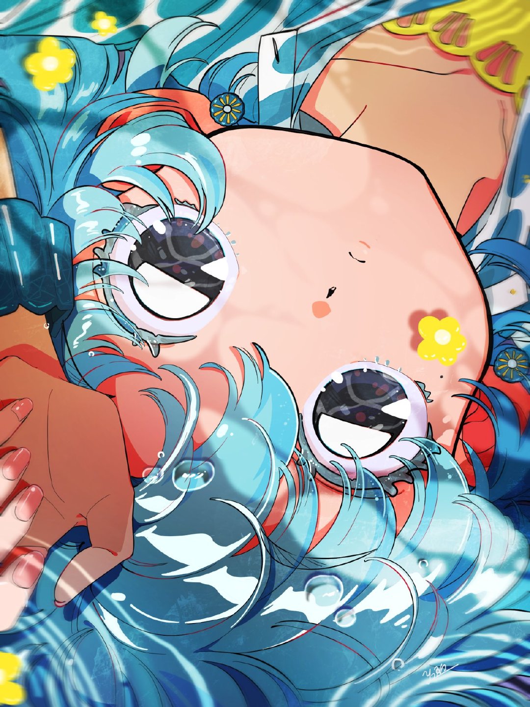 |很有年代感的动漫少女插画，大眼睛看起来就炯炯有神