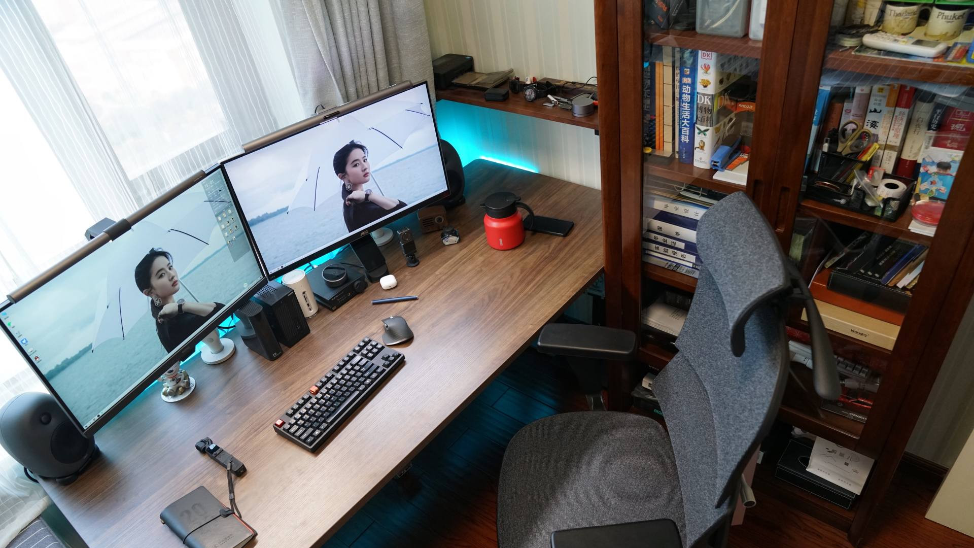 一桌一椅一世界！这才是我理想中书房该有的样子（附桌底理线）