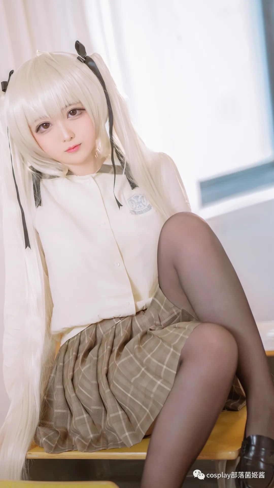 |cos：雙馬尾乖巧穹妹cos正片@小夜子